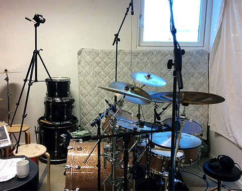 Big Drum Bonanza 2015 - Heines indspilnings setup